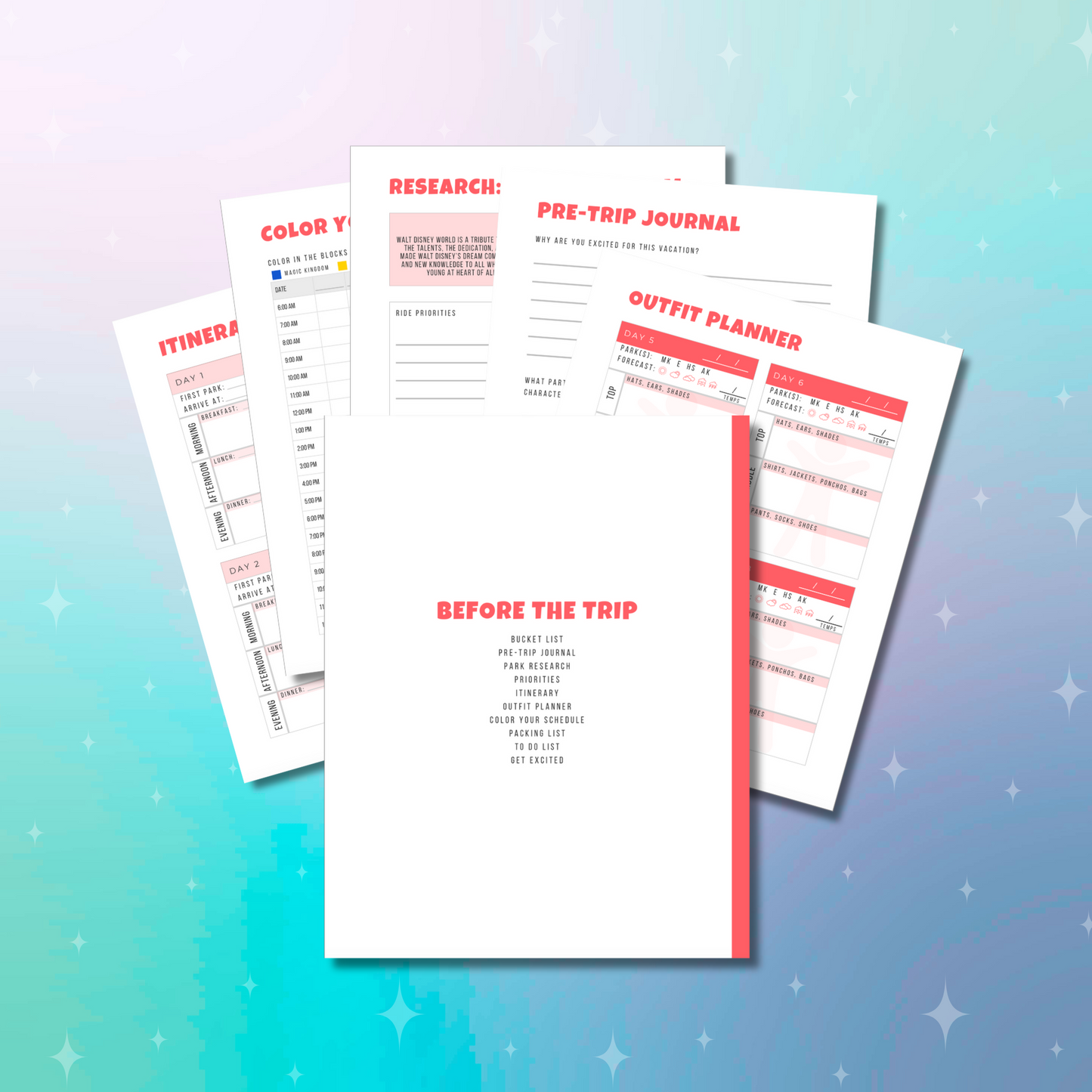 **PDF DOWNLOAD** Magical Memories — Vacation Planner & Journal