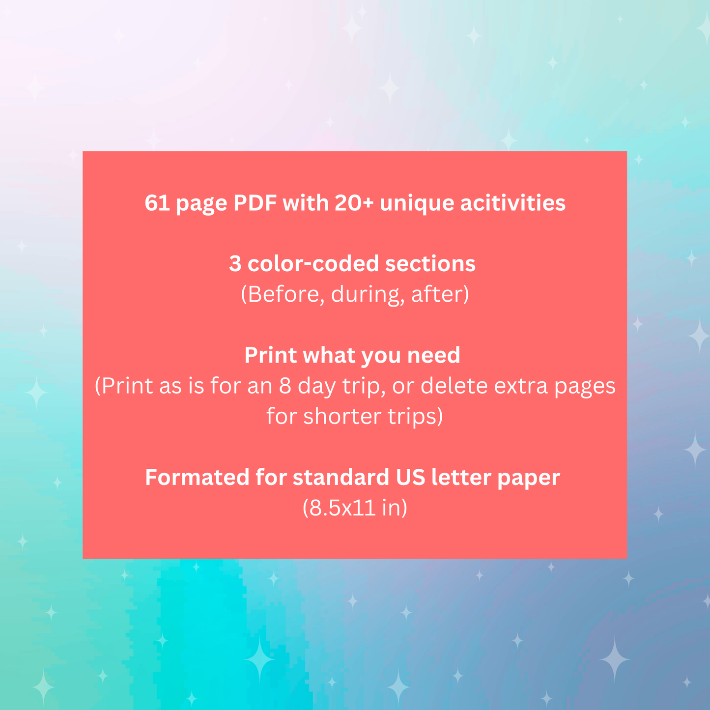 **PDF DOWNLOAD** Magical Memories — Vacation Planner & Journal