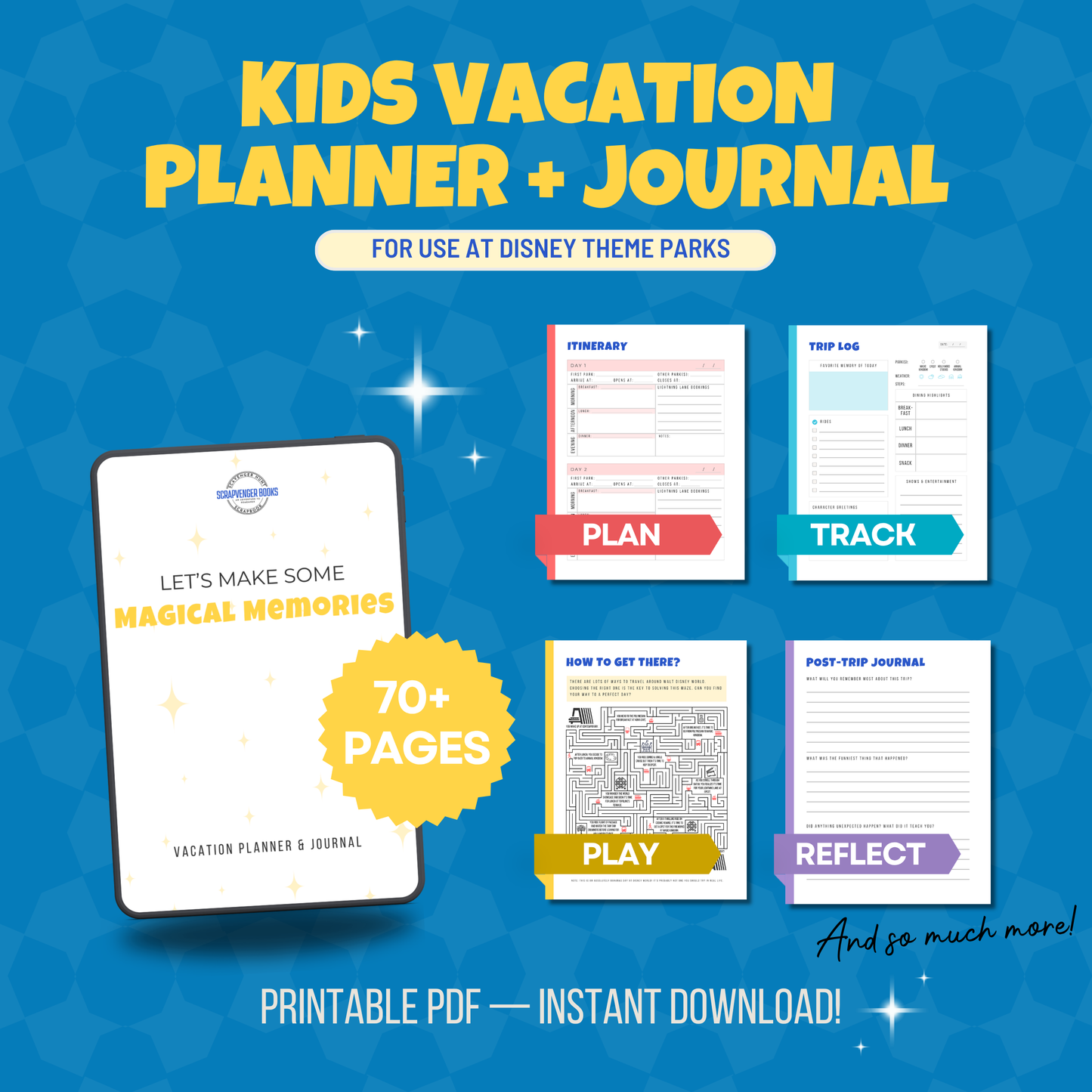 **PDF DOWNLOAD** Magical Memories — Vacation Planner & Journal