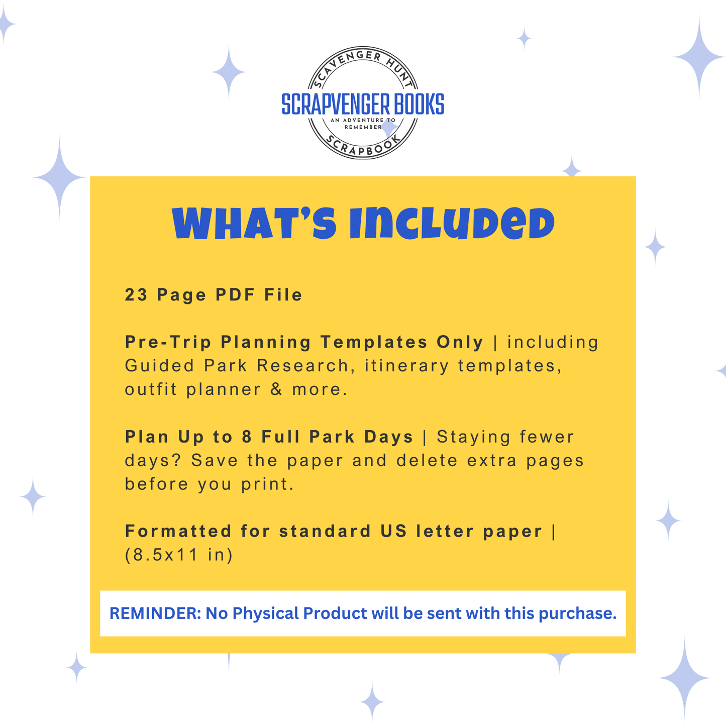 **PDF DOWNLOAD** Magical Memories — Basic Planner Packet