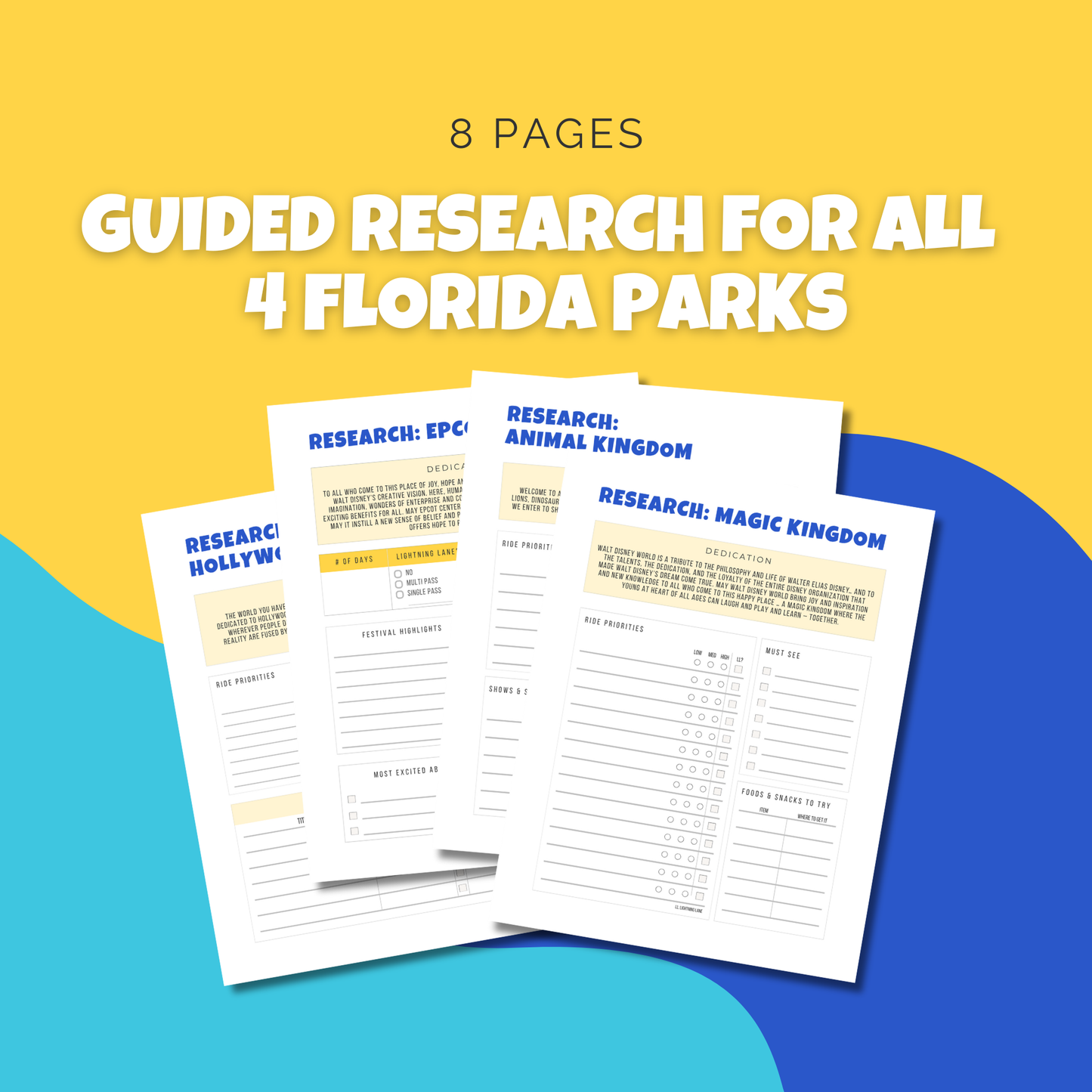 **PDF DOWNLOAD** Magical Memories — Basic Planner Packet