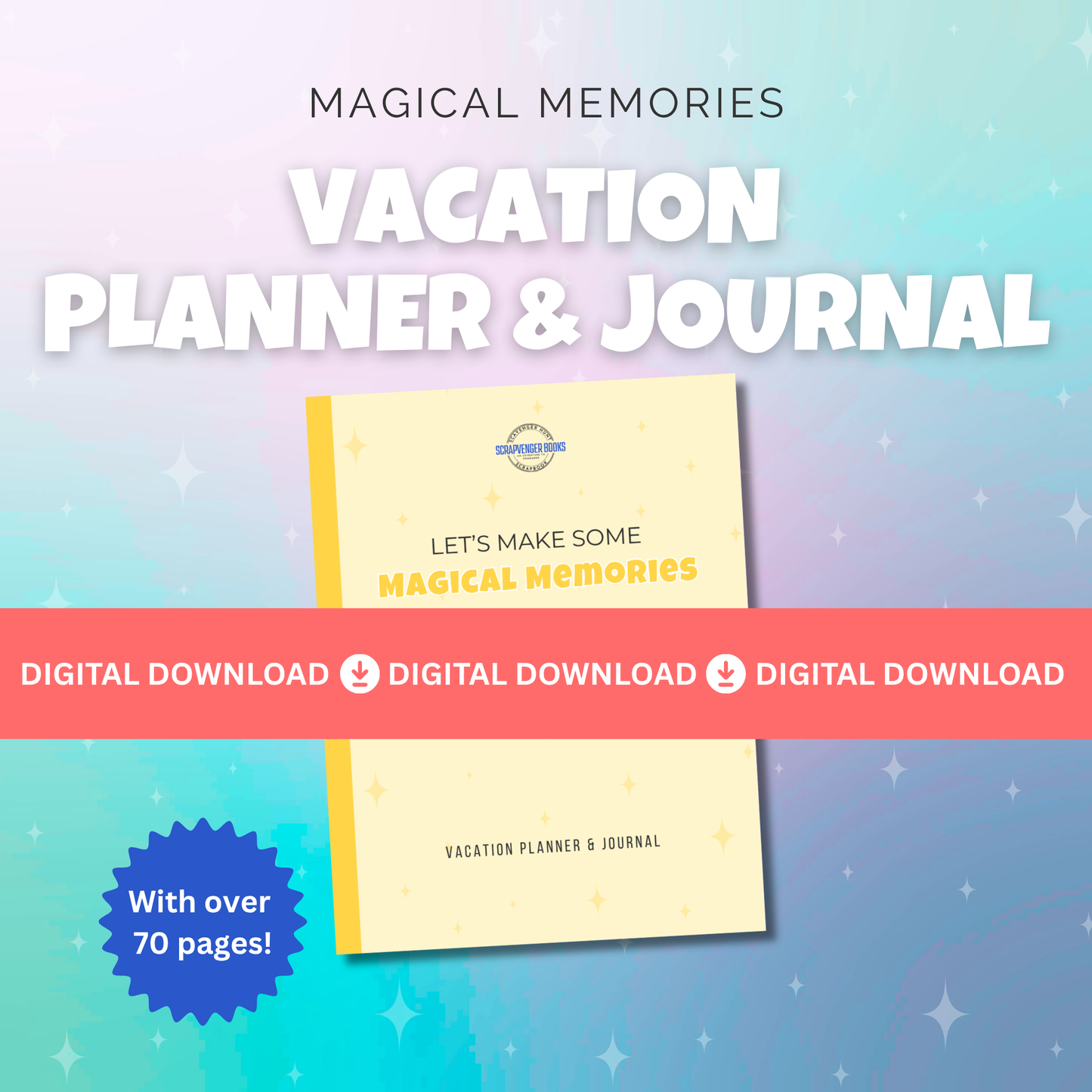 **PDF DOWNLOAD** Magical Memories — Vacation Planner & Journal